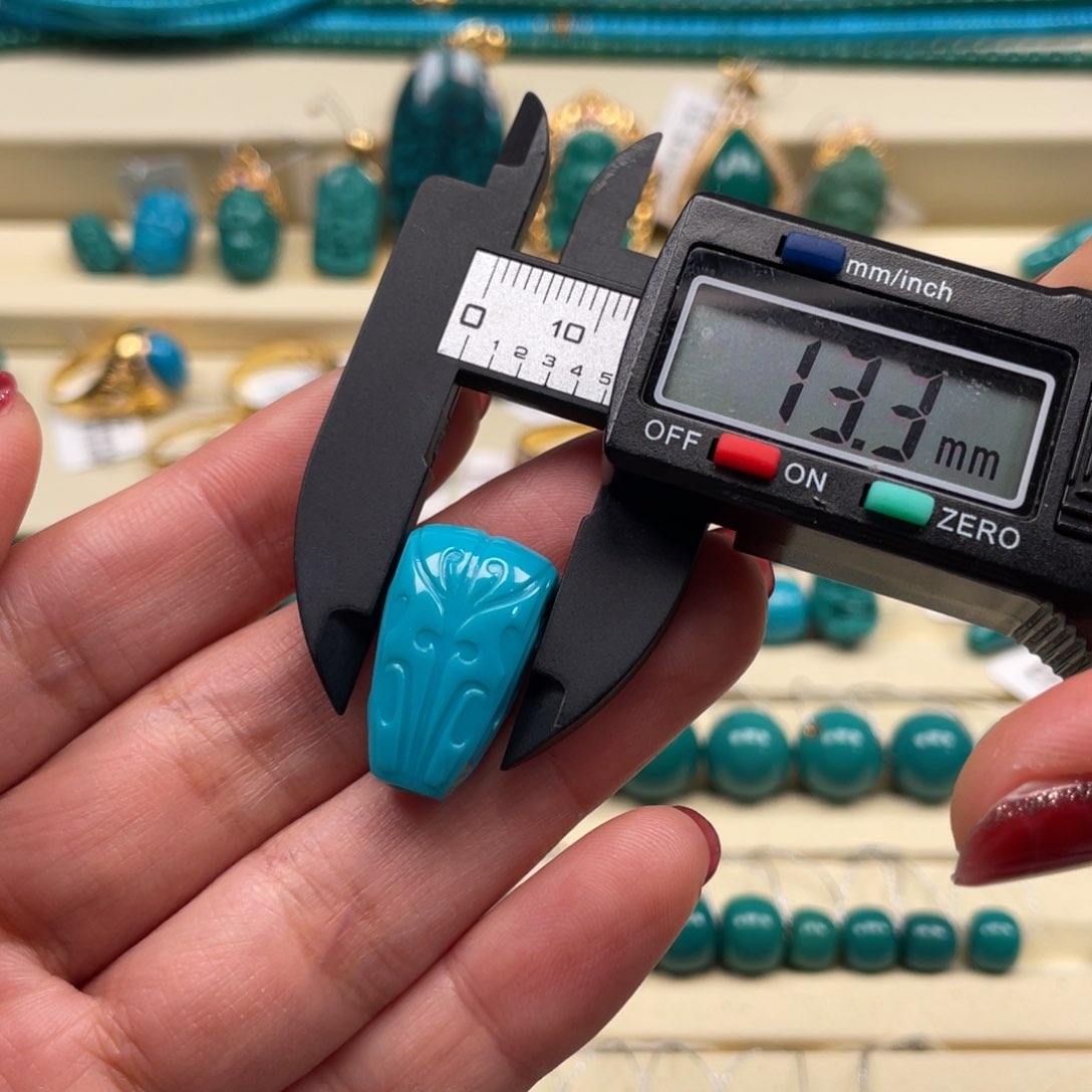 未镶嵌绿松石珠宝奇石三通