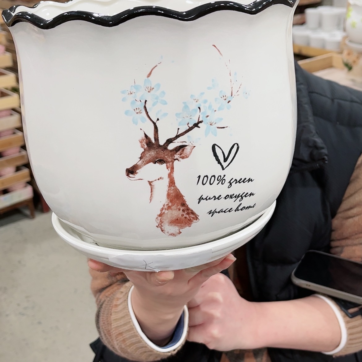 【闪购商品】陶瓷陶瓷多肉植物花盆