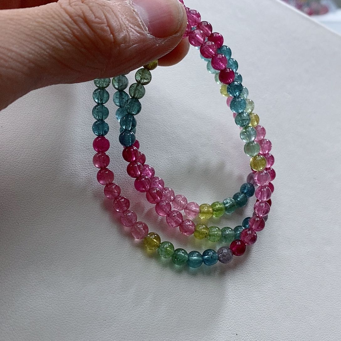 碧玺碧玺未镶嵌手链