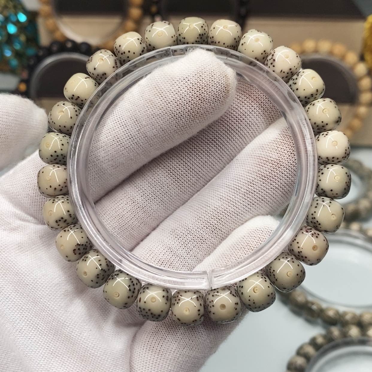 【闪购商品】星月菩提手串9×8一物一图原生态同枝糯冰大眼睛