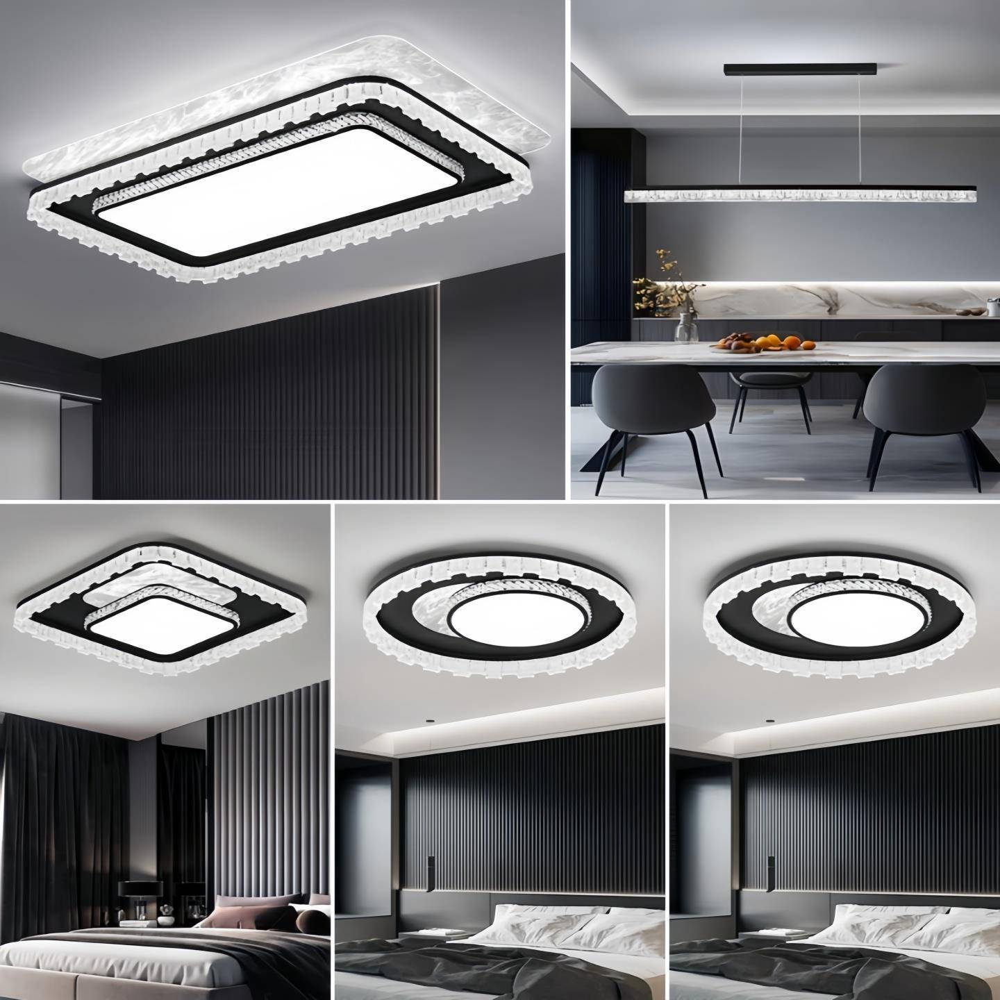 2025新款客厅灯意式极简轻奢感全光谱护眼吸顶灯餐厅卧室灯具