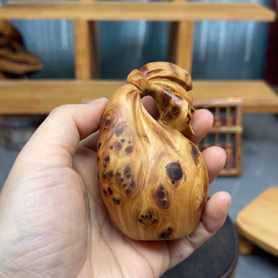 柏木崖柏木摆件手把件，9