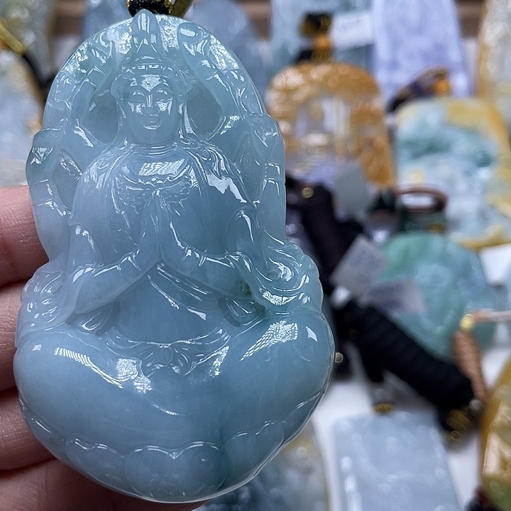 一***好翡翠未镶嵌颈饰天然