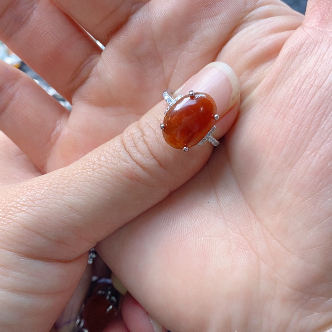 糖***果未镶嵌戒指翡翠缅甸