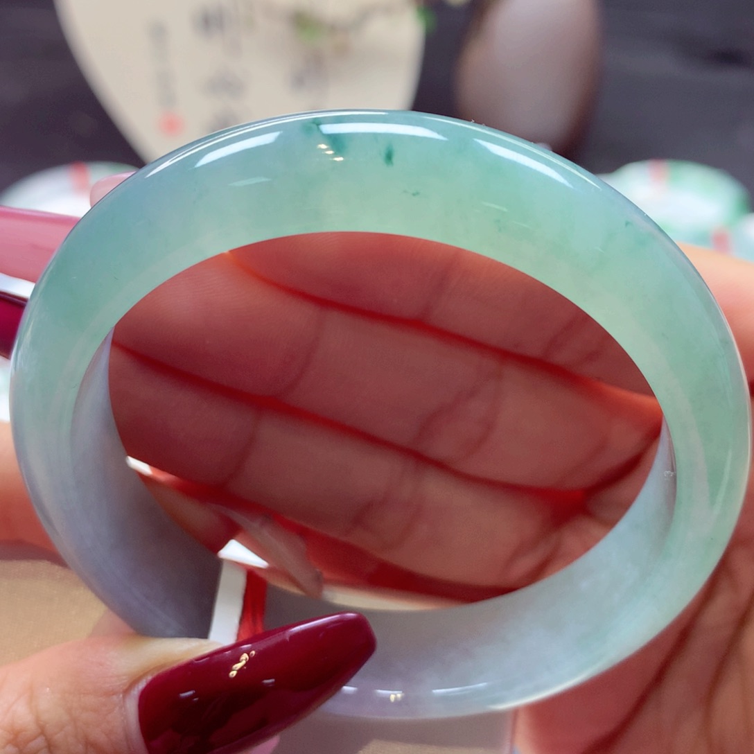 翡翠手镯未镶嵌正圈24号66