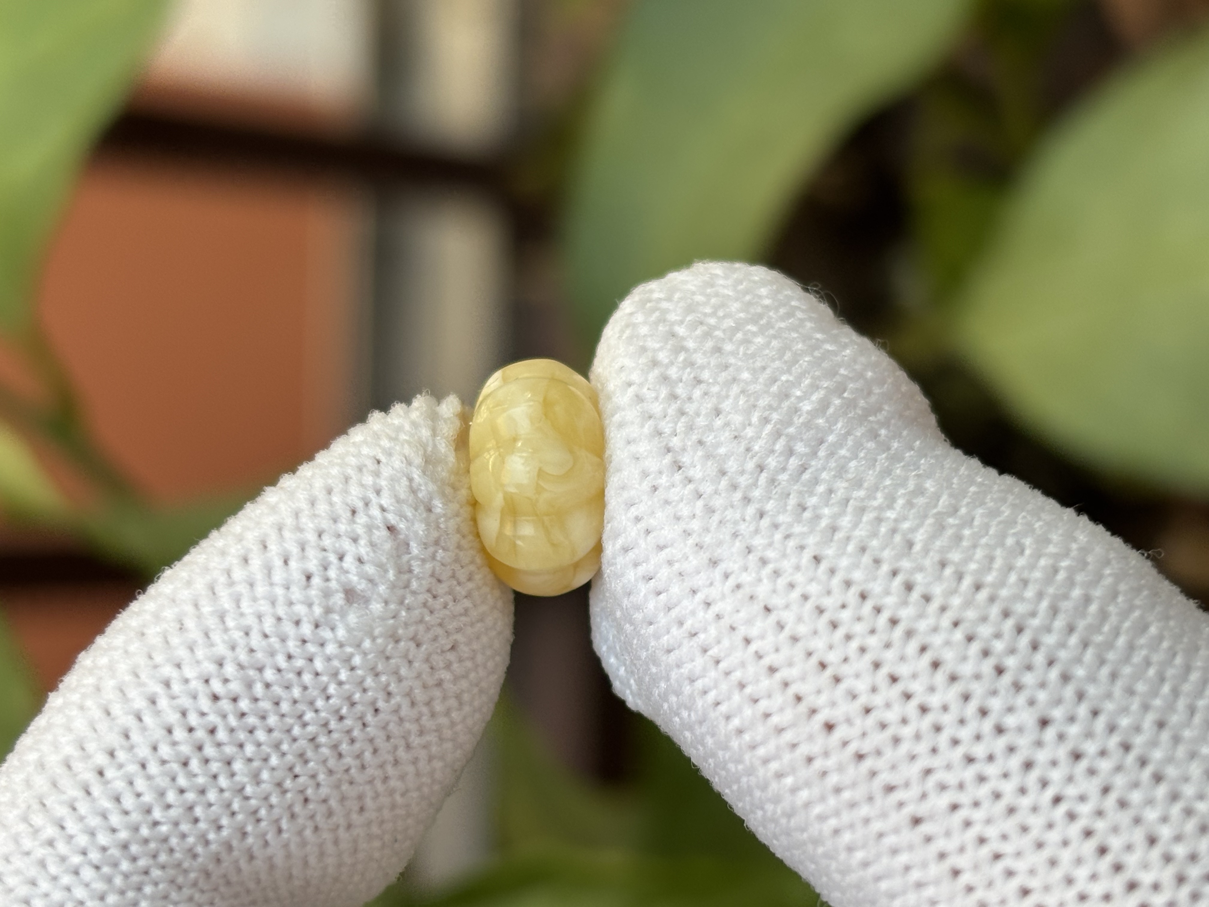 4244天然蜜蜡琥珀瓜珠10.8x6.3mm