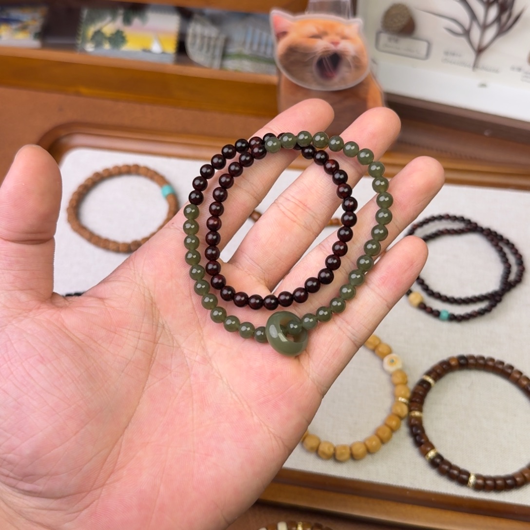 檀香紫檀（小叶紫檀）手串未镶嵌