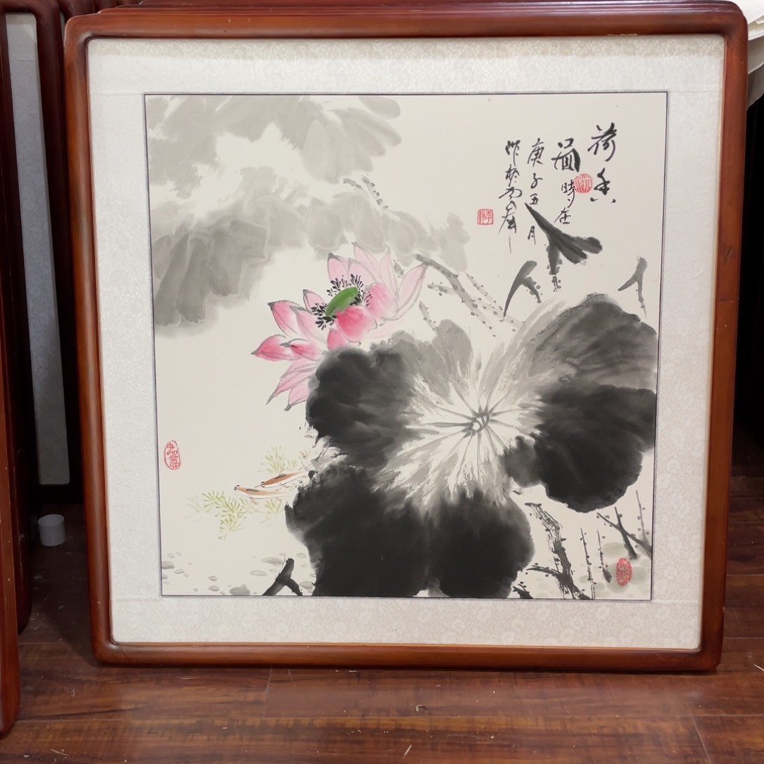 国画带框尺寸63*63厘米