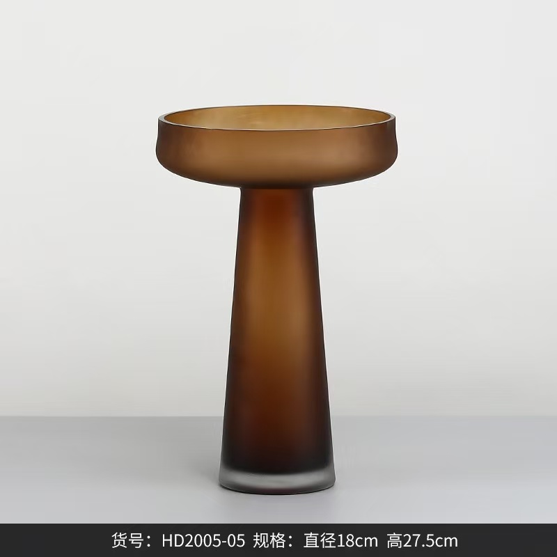 棕色花瓶客厅软装玄关装饰品