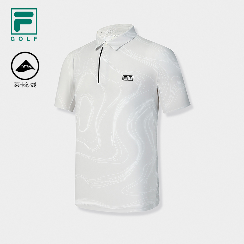 Fila/斐乐2025夏新款【莱卡纱线】高尔夫户外短袖POLO衫A11M535113F