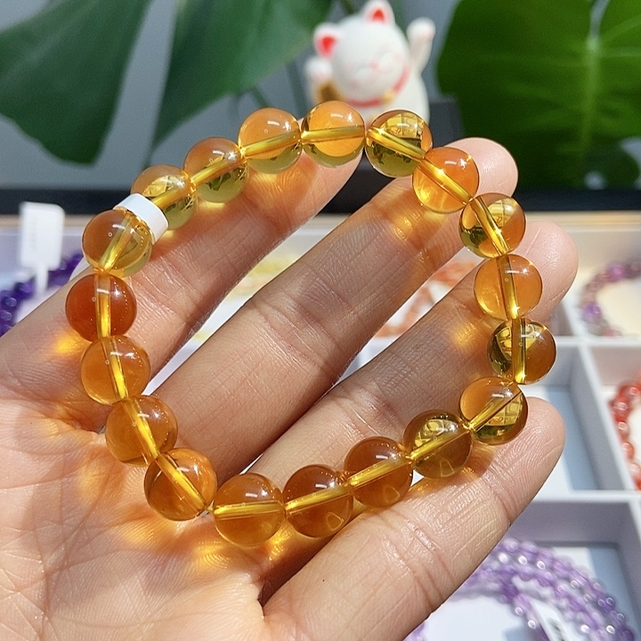 水晶手链未镶嵌黄水晶