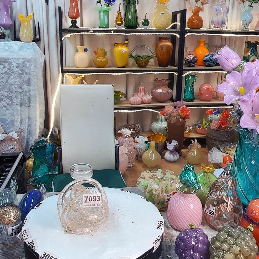 7093烛台福利家悦琉璃工艺品