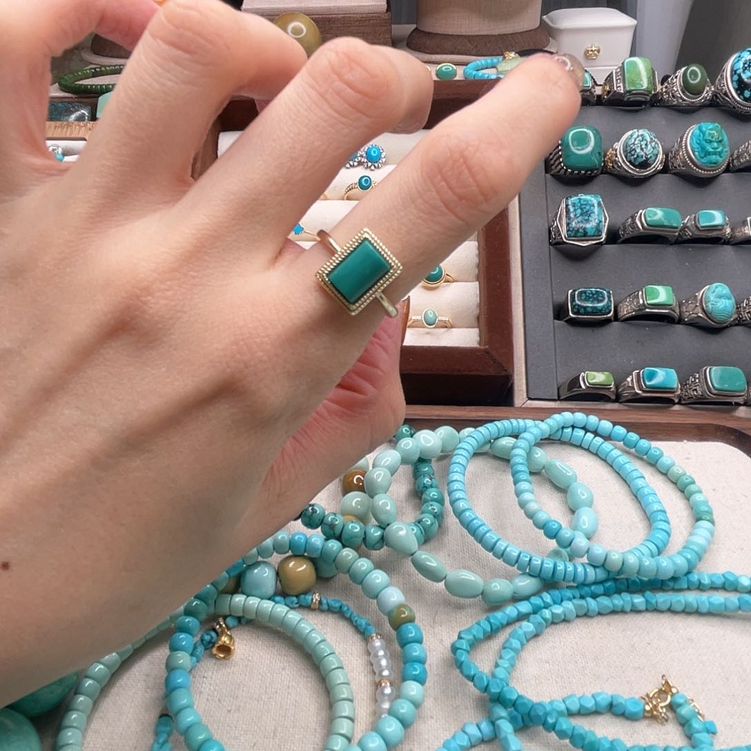 绿松石珠宝奇石未镶嵌