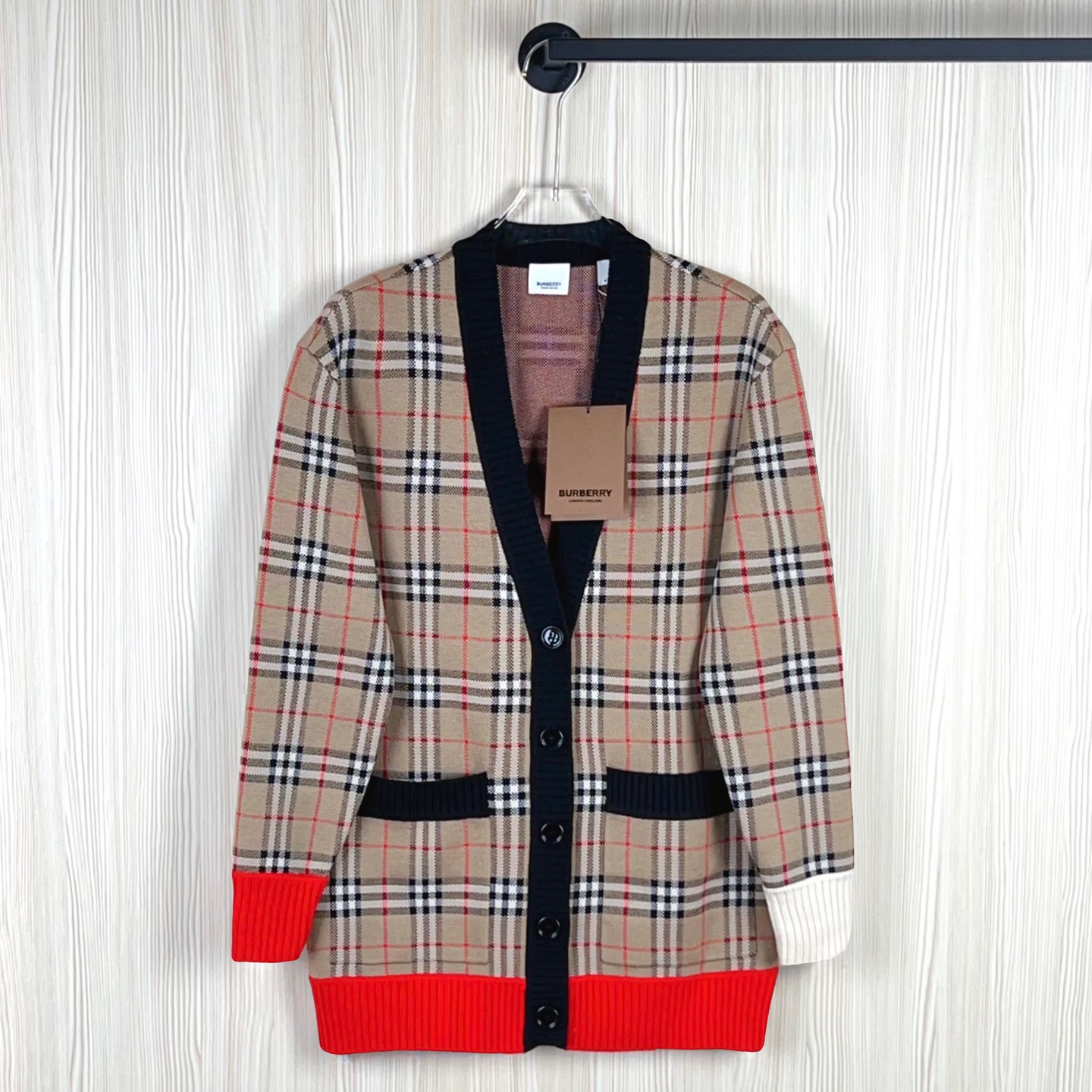 未使用 BURBERRY/博柏利 开衫 尺码M成色看直播GSH1949