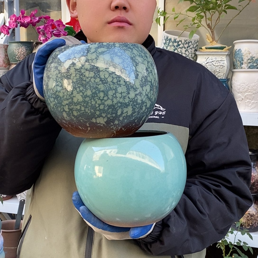 紫砂花盆口15高18福利