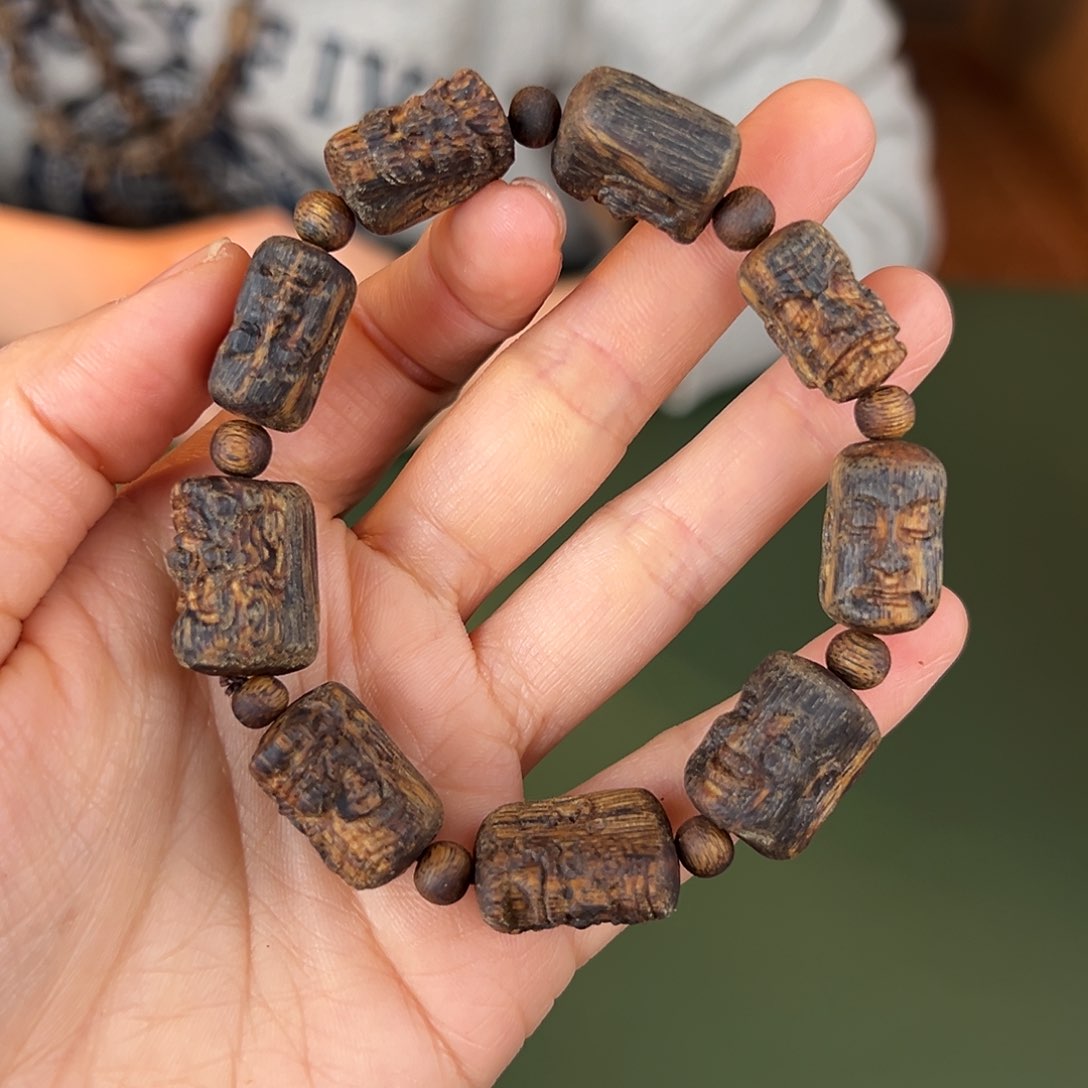 沉香手串渤**霍十八罗汉15卡1.5多样性发一条