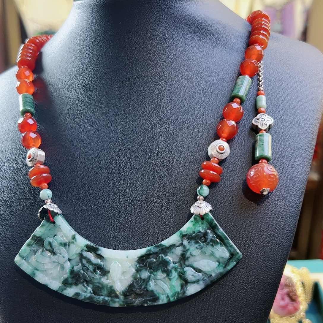 翡翠项链未镶嵌项链