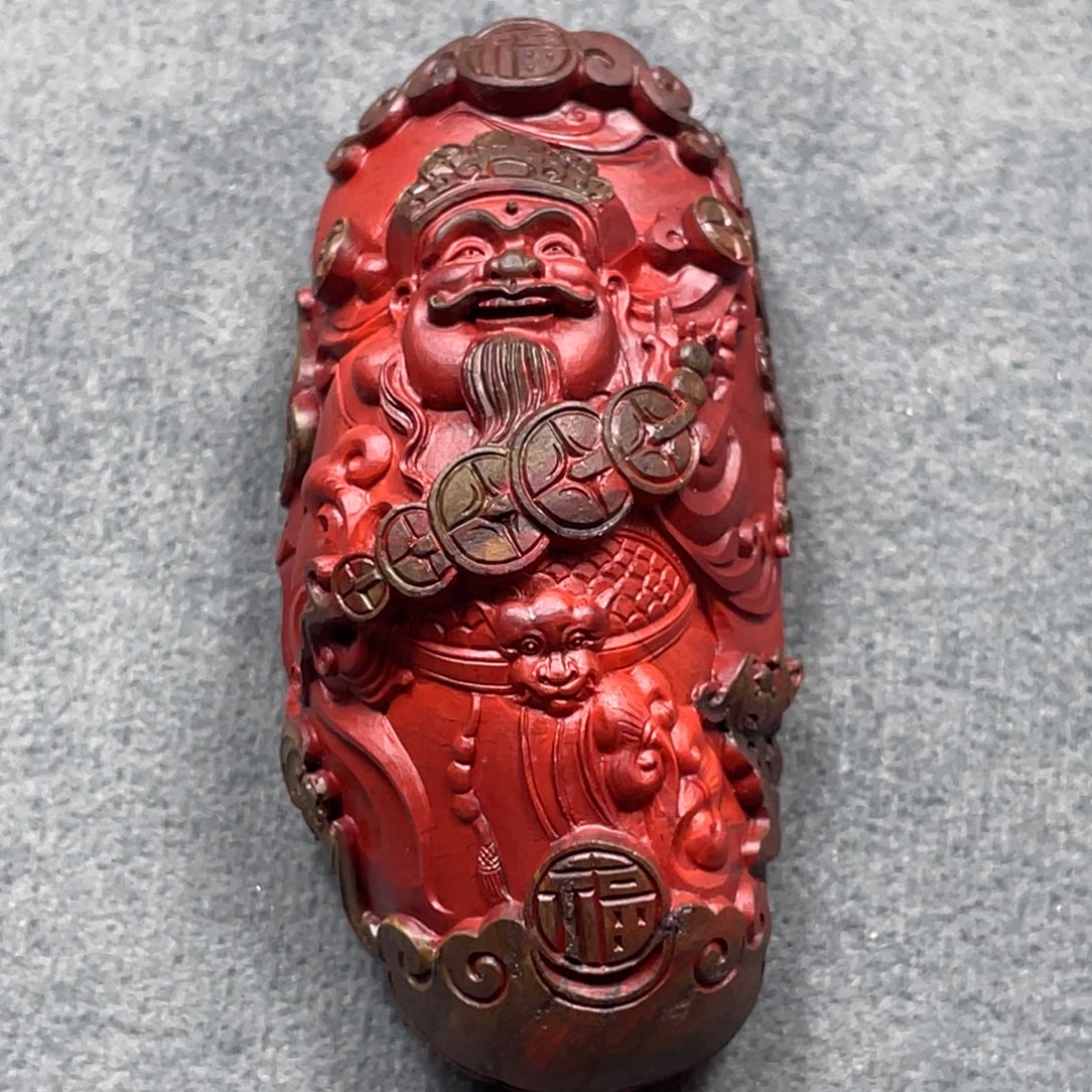 小***候定制南红玛瑙财神吊坠