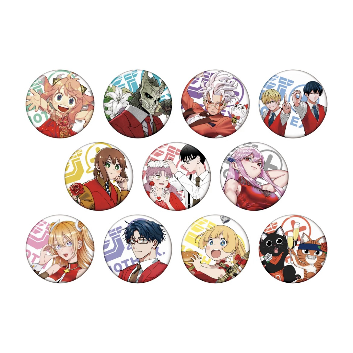 jump + 十周年纪念展原画吧唧拍立得小卡明信片盲盒（代拆）