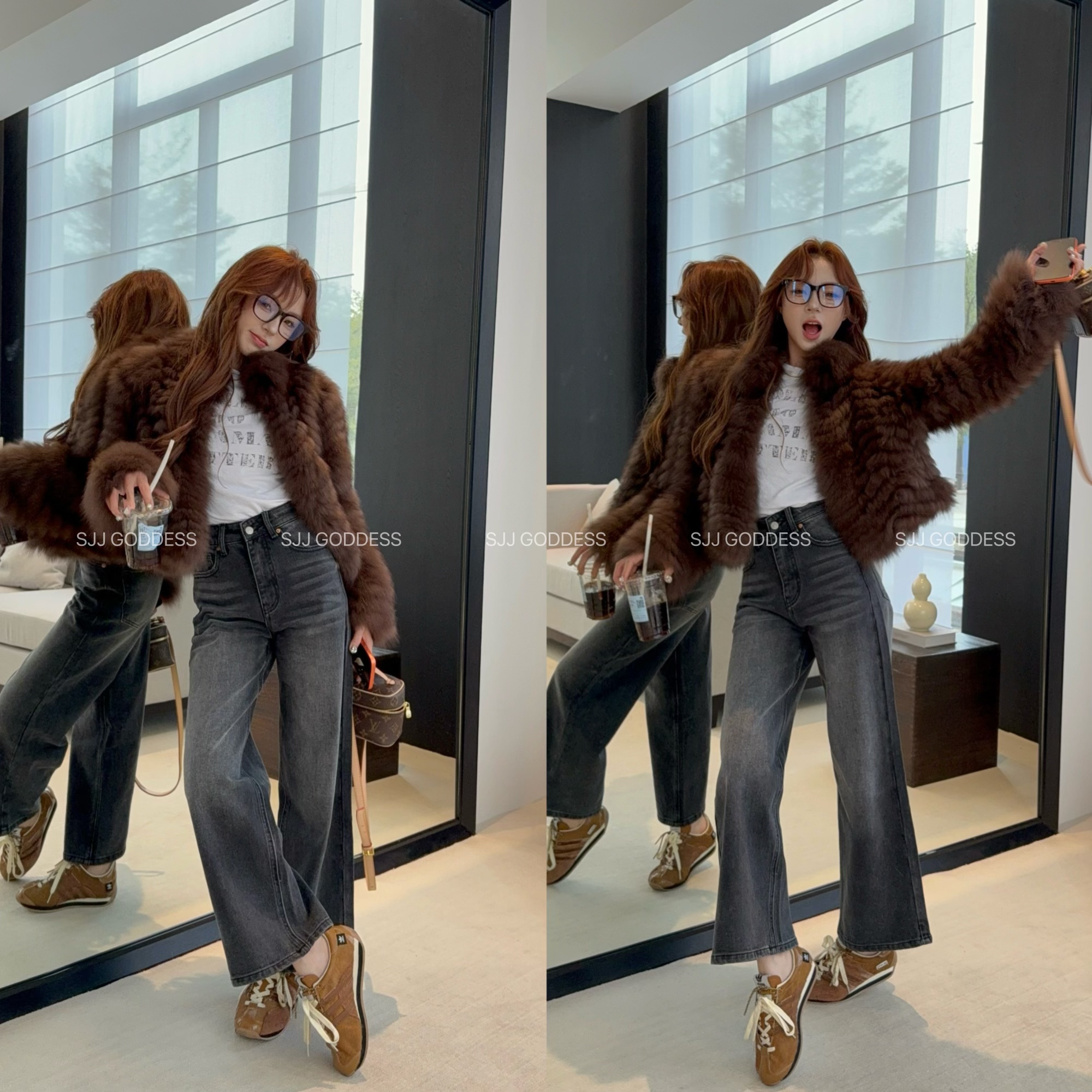 【娇娇私服定制】新款休闲高腰简约百搭牛仔裤2605