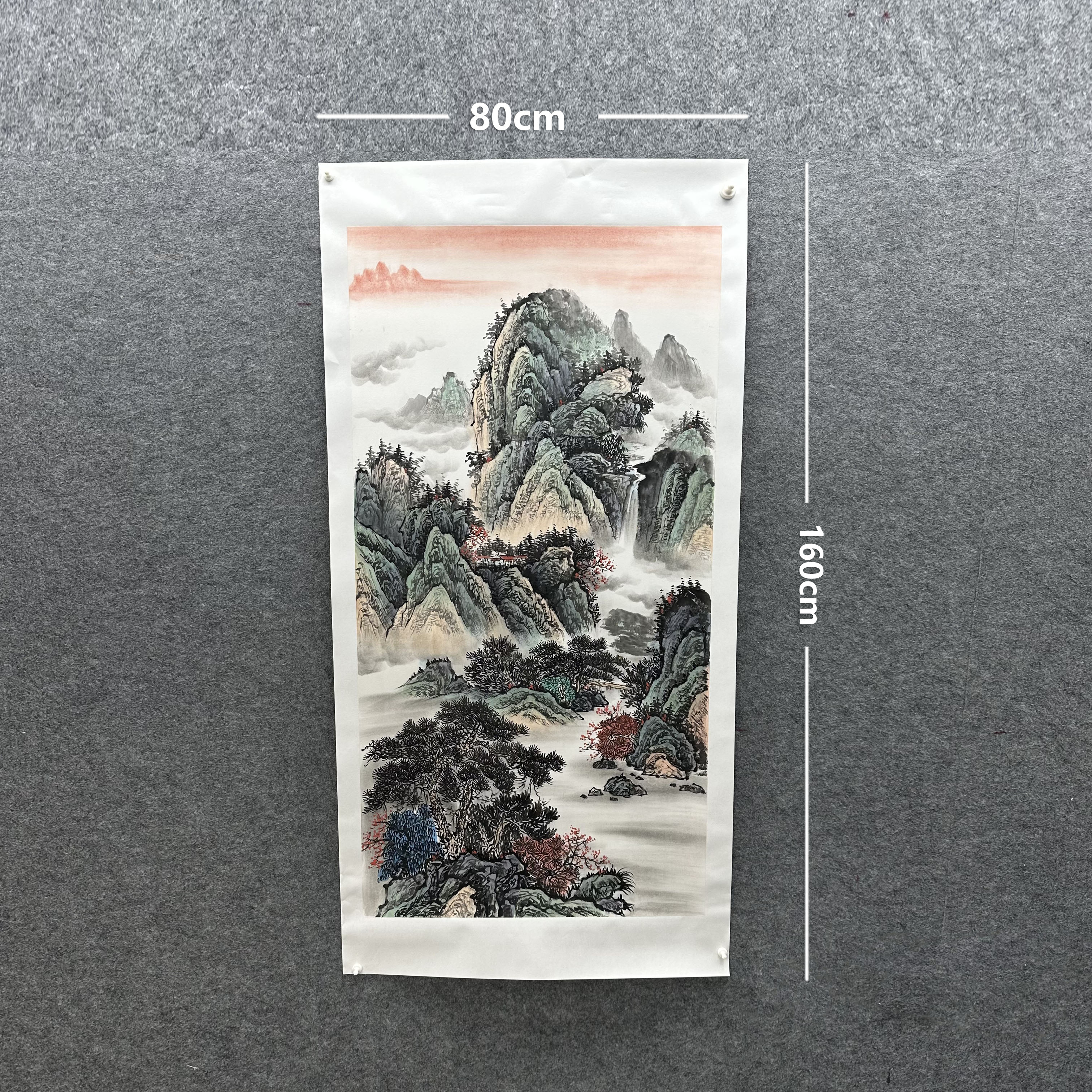 【山水画】张恒禄160*80cm手绘礼盒作品（16）