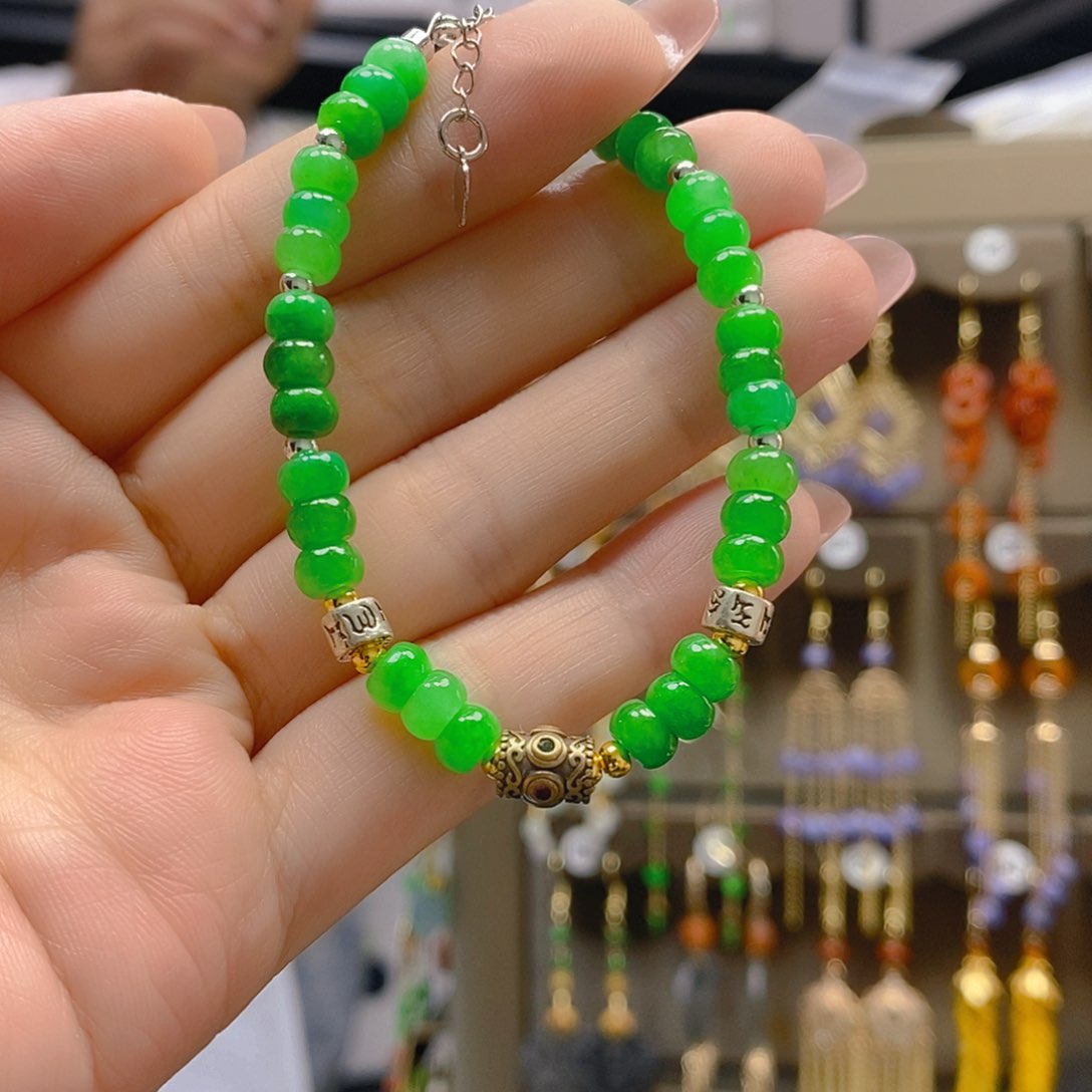 翡翠合金耳饰翡翠