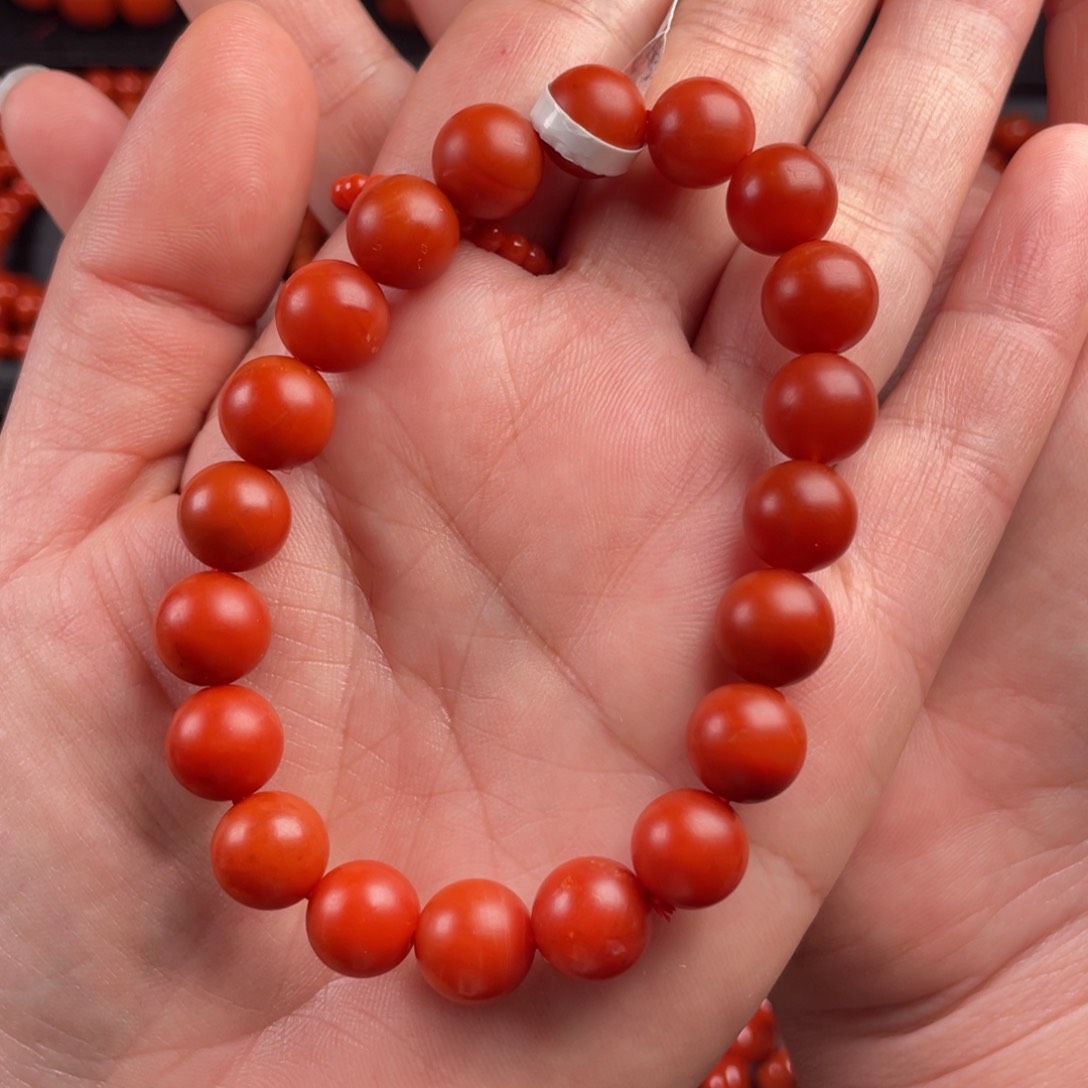 南红玛瑙手链未镶嵌国**安妞9