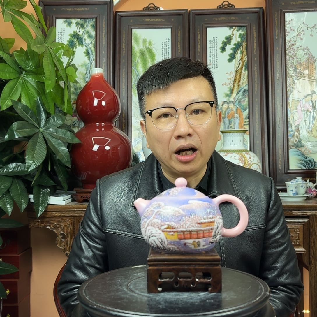 摆件陶景德镇陶瓷手工壶