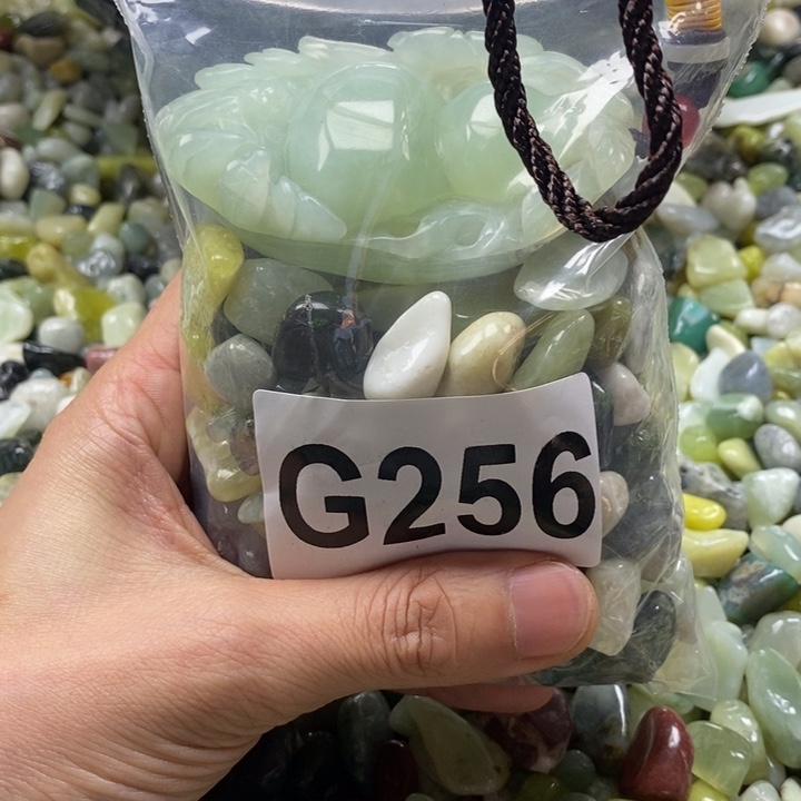 蛇纹石玉鱼缸石未镶嵌