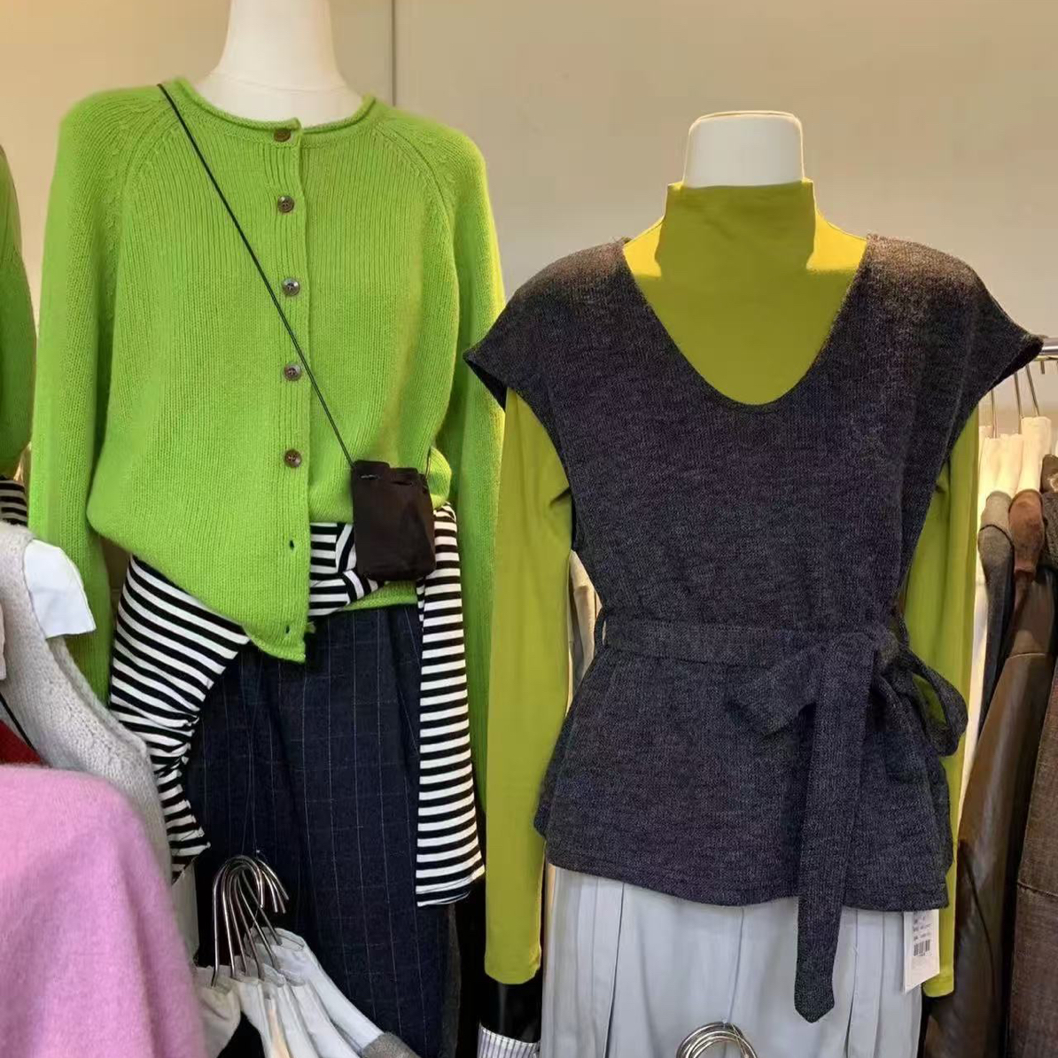 （400~499）三小女装 时尚 洋气 百搭 简约 针织 衬衣 打底 西裤