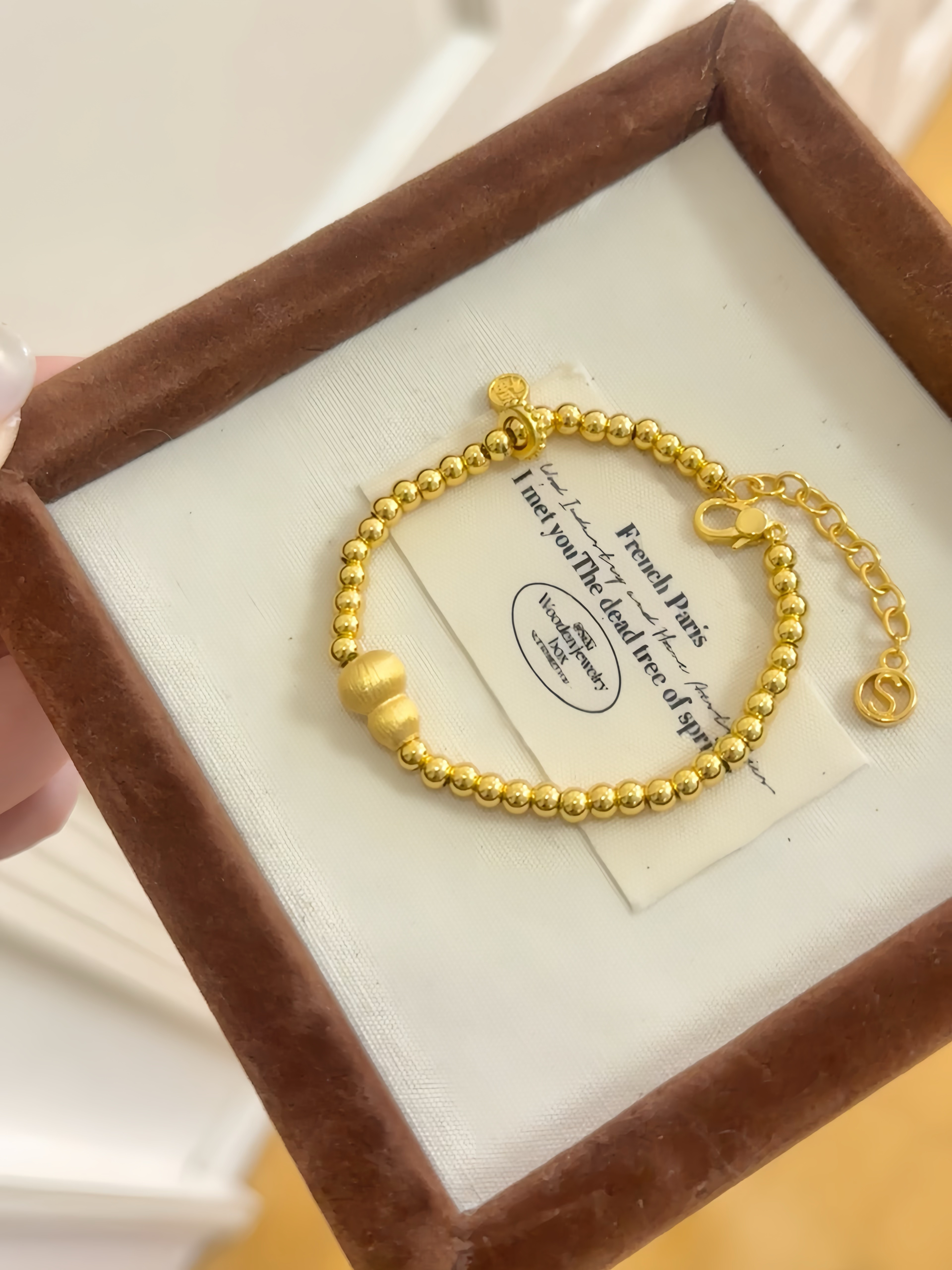 铜合金手链 福禄鎏金葫芦手链 S3505