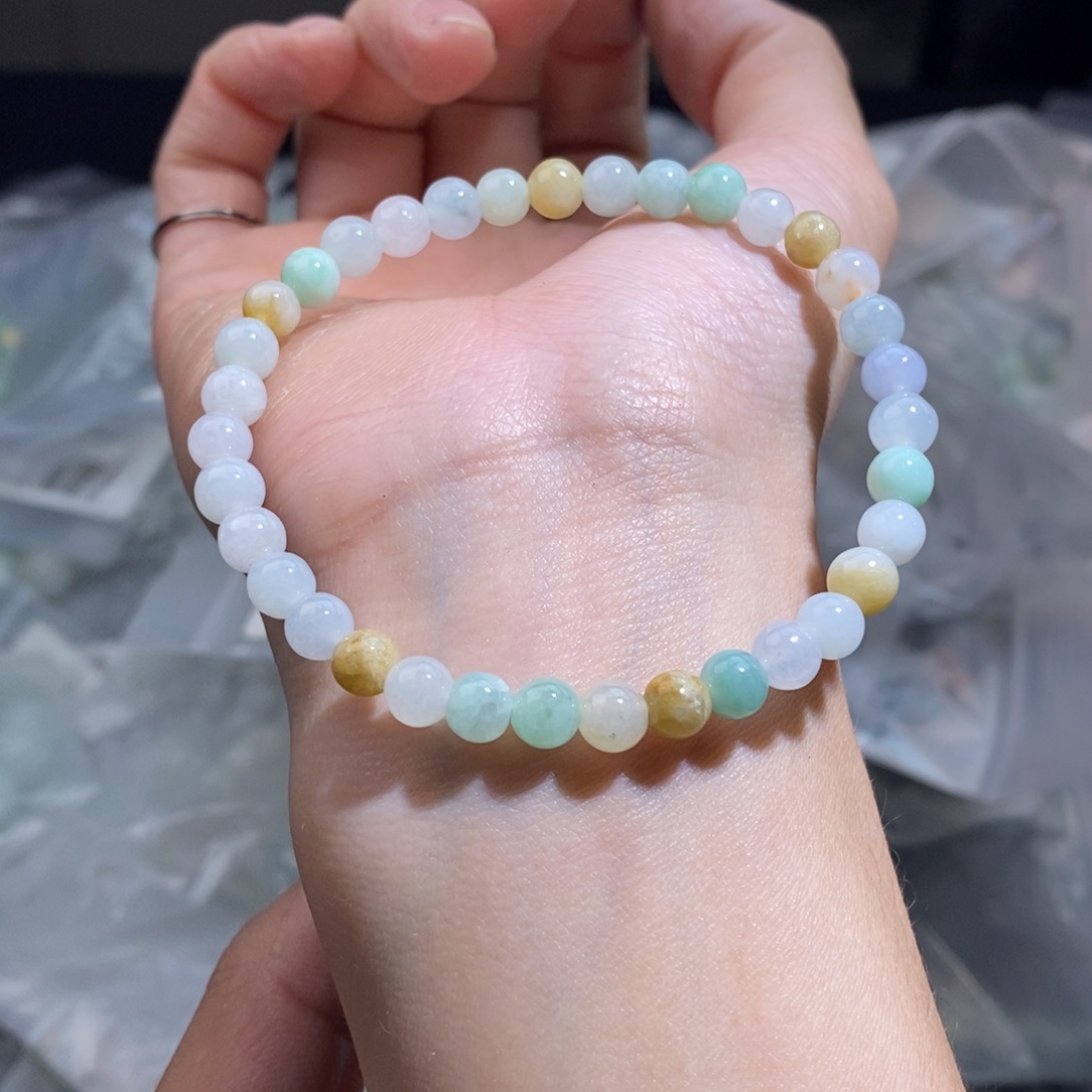 未镶嵌手串翡翠珠链