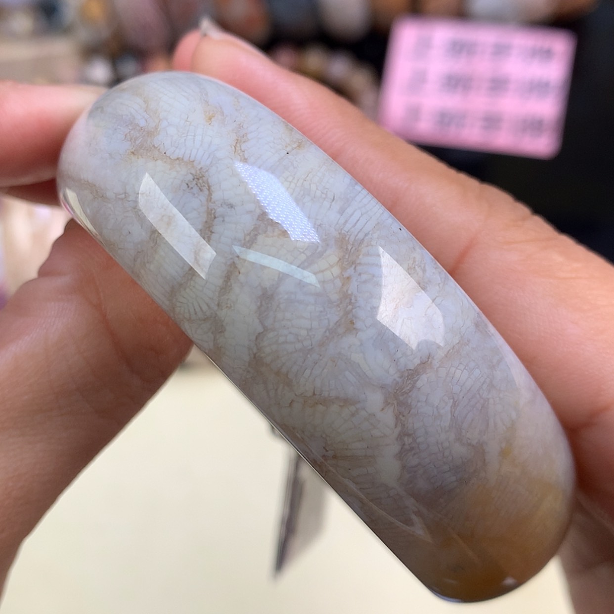 【闪购商品】颈饰未镶嵌硅化珊瑚（珊瑚玉）30号精美手镯58.6圈