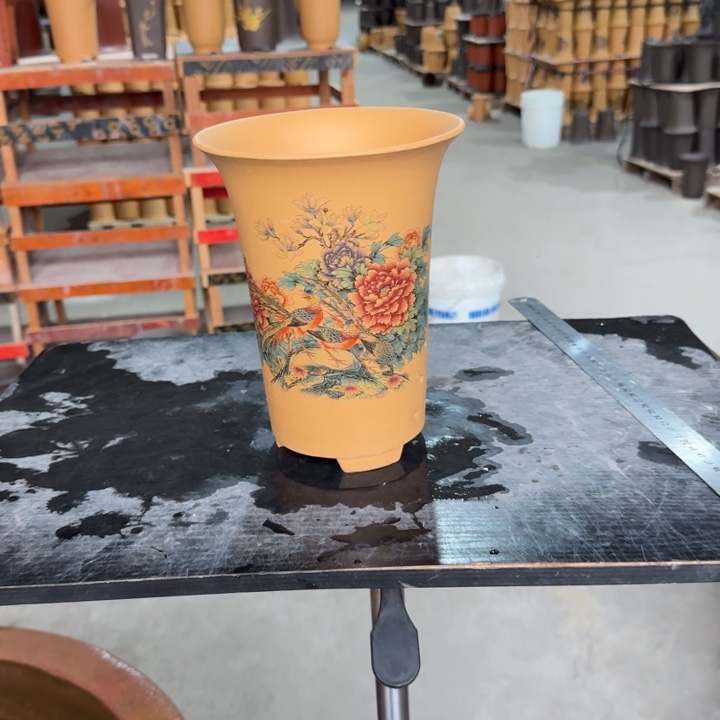 高度22口径17紫砂花盆