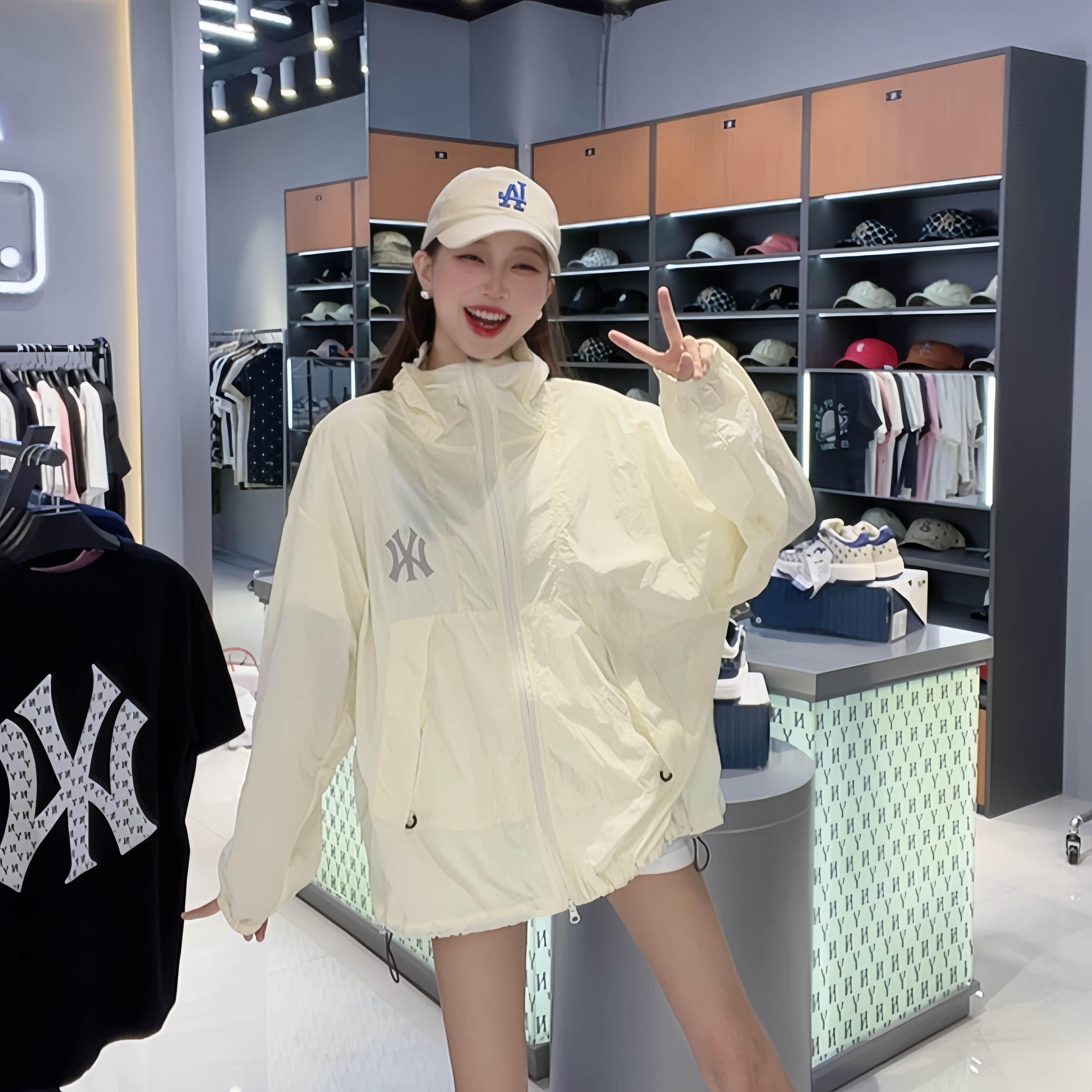 CLNKEL联名款情侣款防晒衣户外休闲连帽印花防晒   1晴晴178