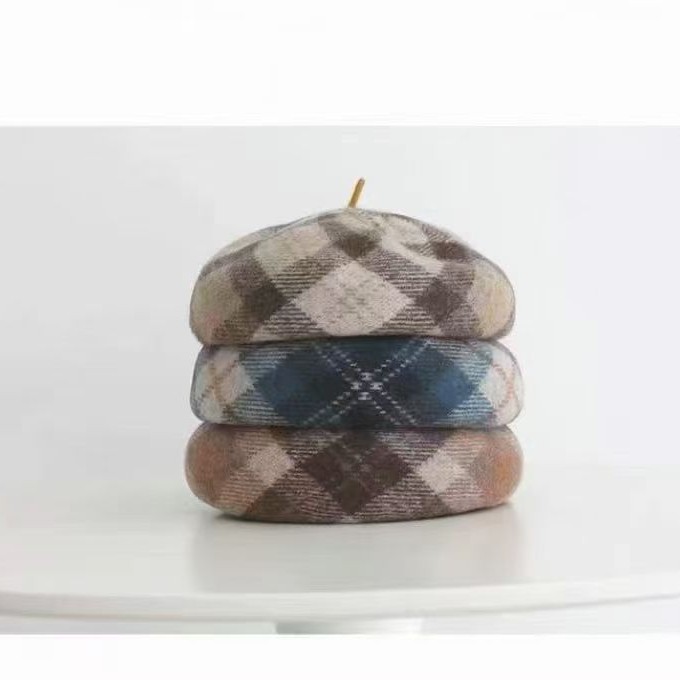 2025新款女冬天甜美保暖御寒贝雷帽