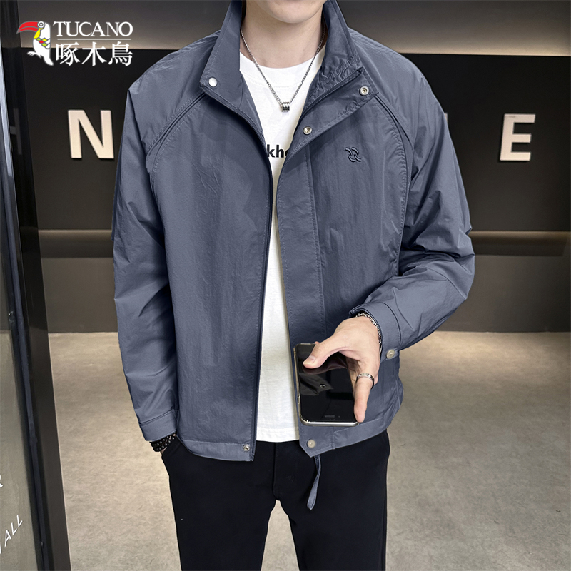 TUCANO/啄木鳥时尚潮流立领夹克男青年简约百搭外套休闲上衣1116