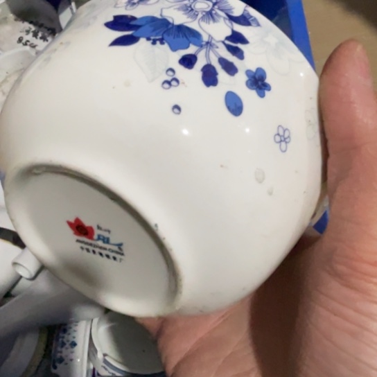 瓷片陶瓷11厘米红叶