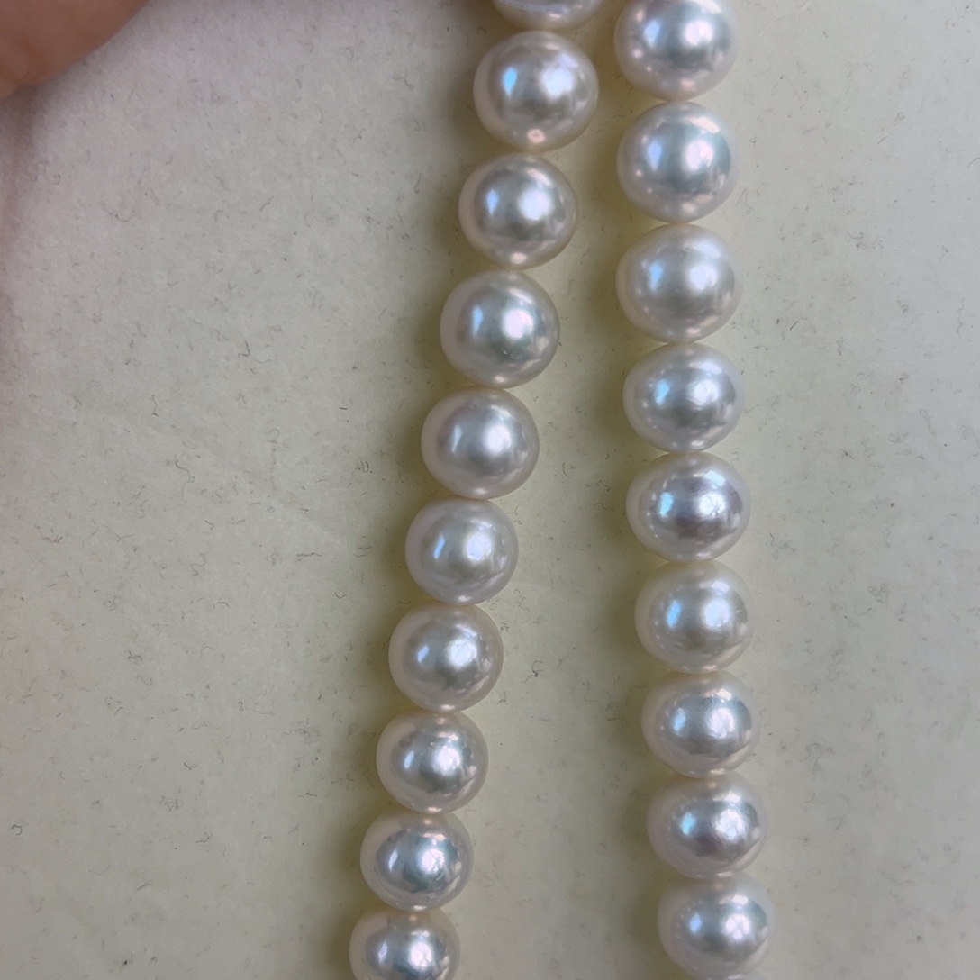 颈饰淡水珍珠银S925镶嵌11-13