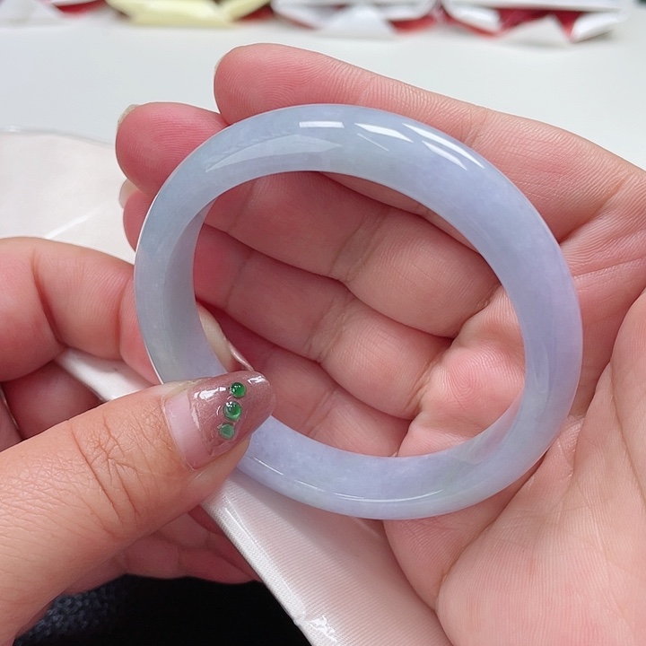 翡翠手镯未镶嵌缅甸翡翠手镯56圈