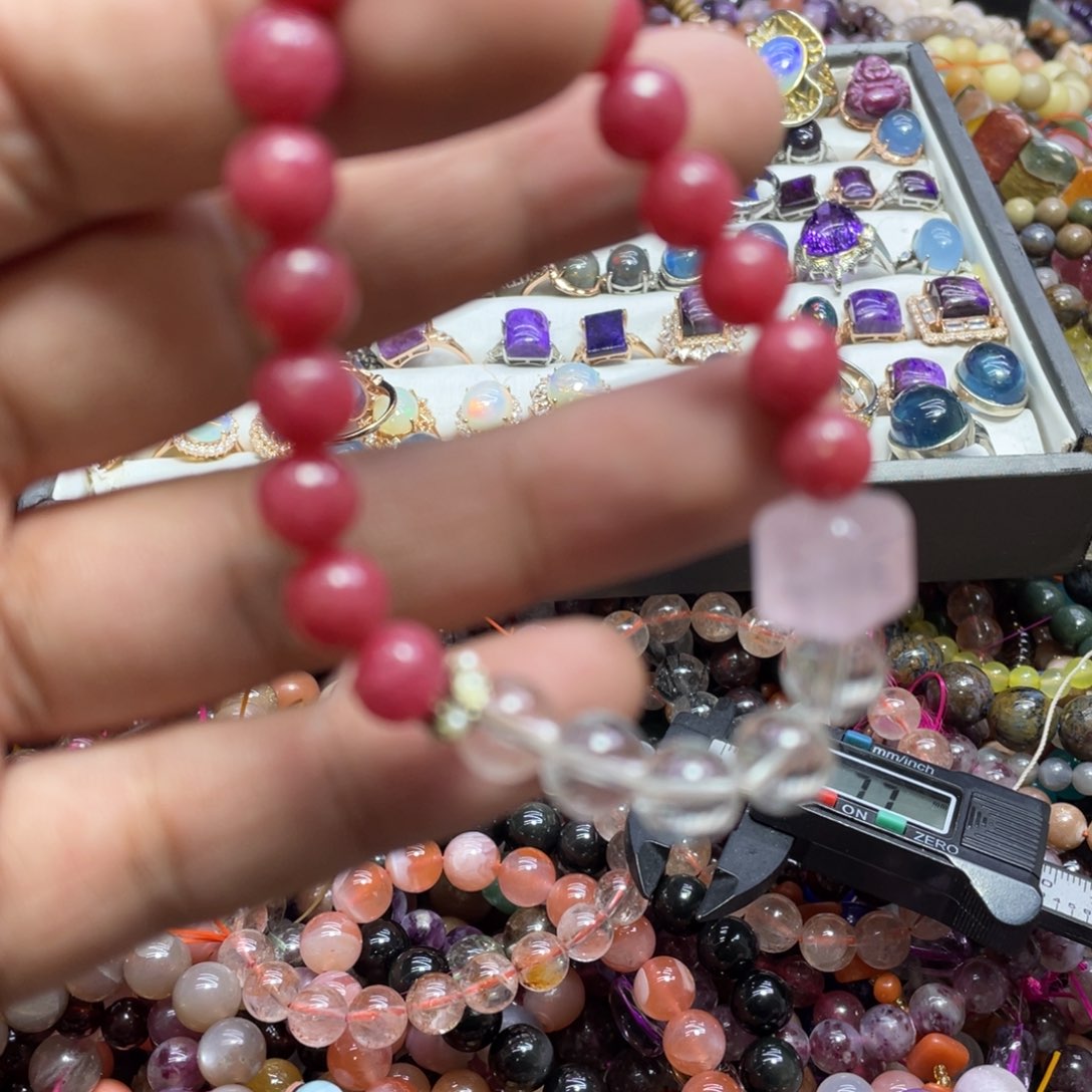 紫晶颈饰银S800镀金镶嵌