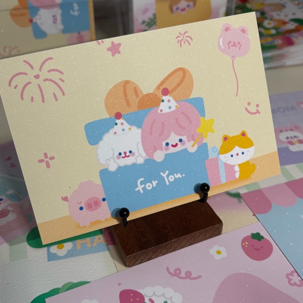 【闪砂明信片】可爱明信片