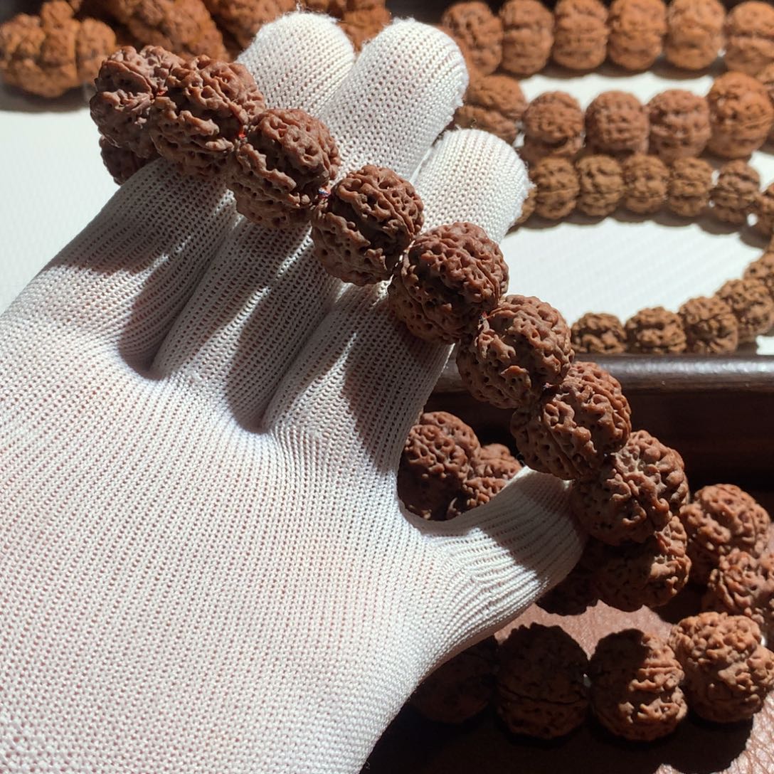 手串金刚菩提玉龙梅花红皮20