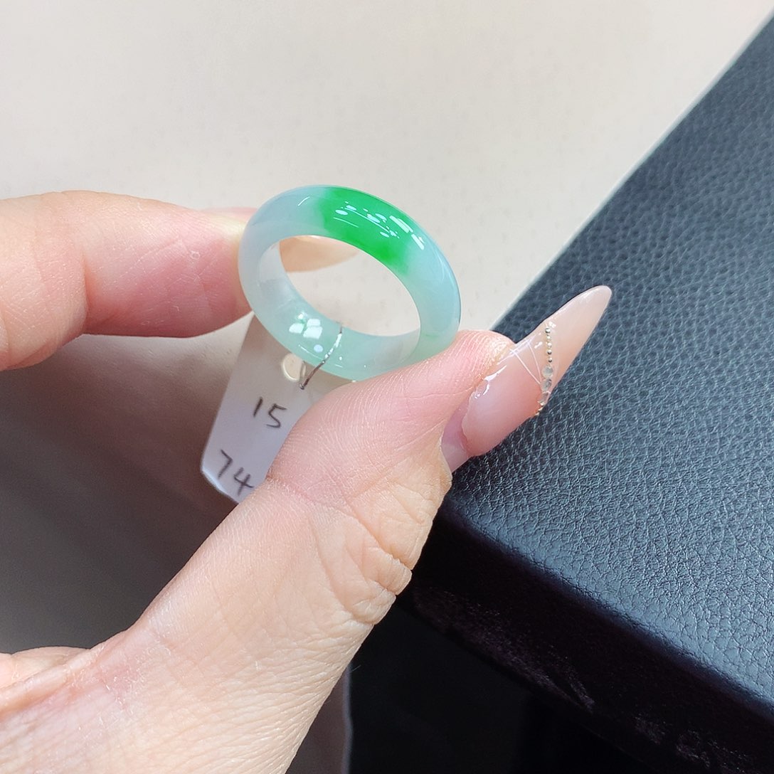 未镶嵌戒指翡翠15号