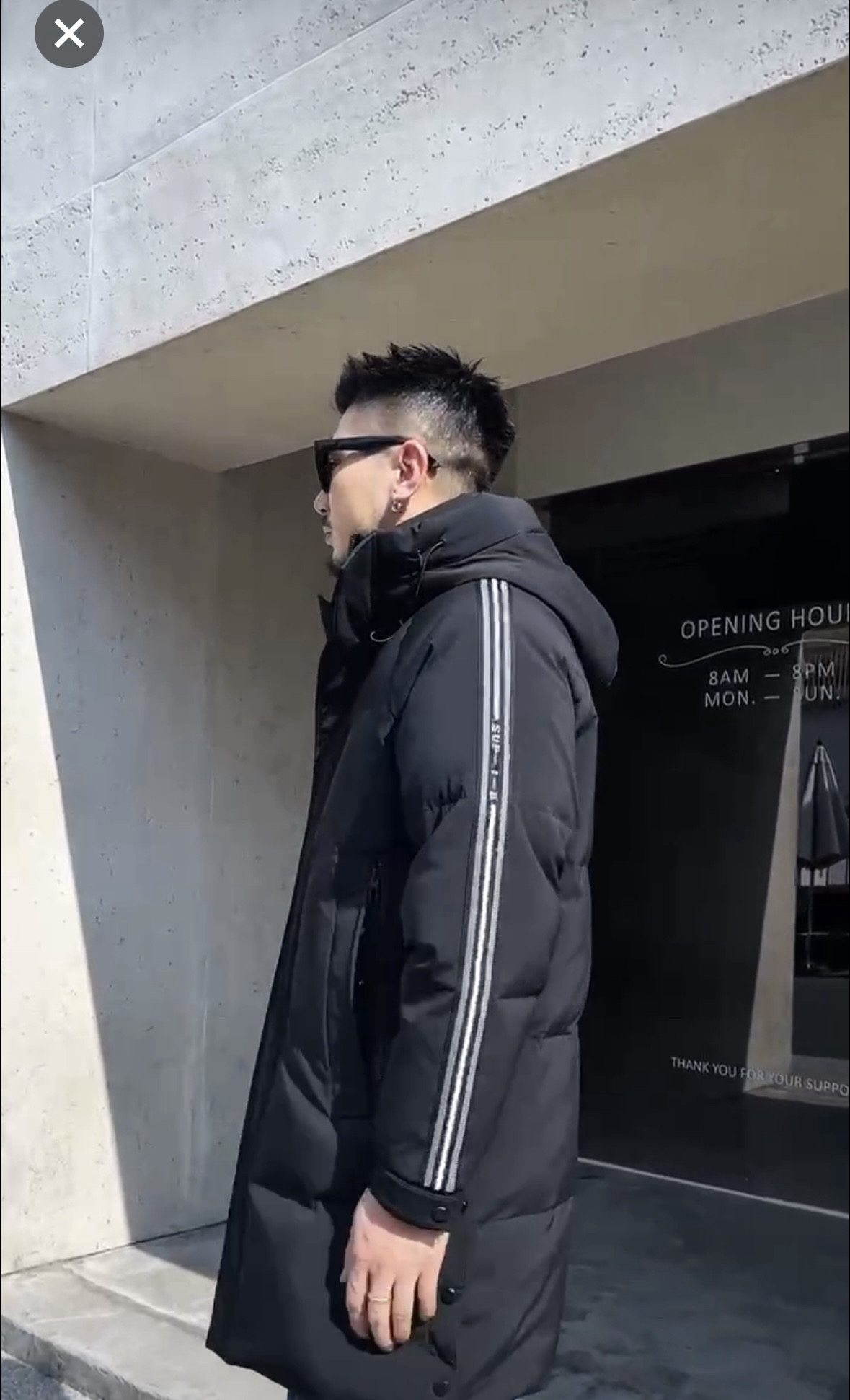 男款风衣6862中长款男女同款休闲款连帽