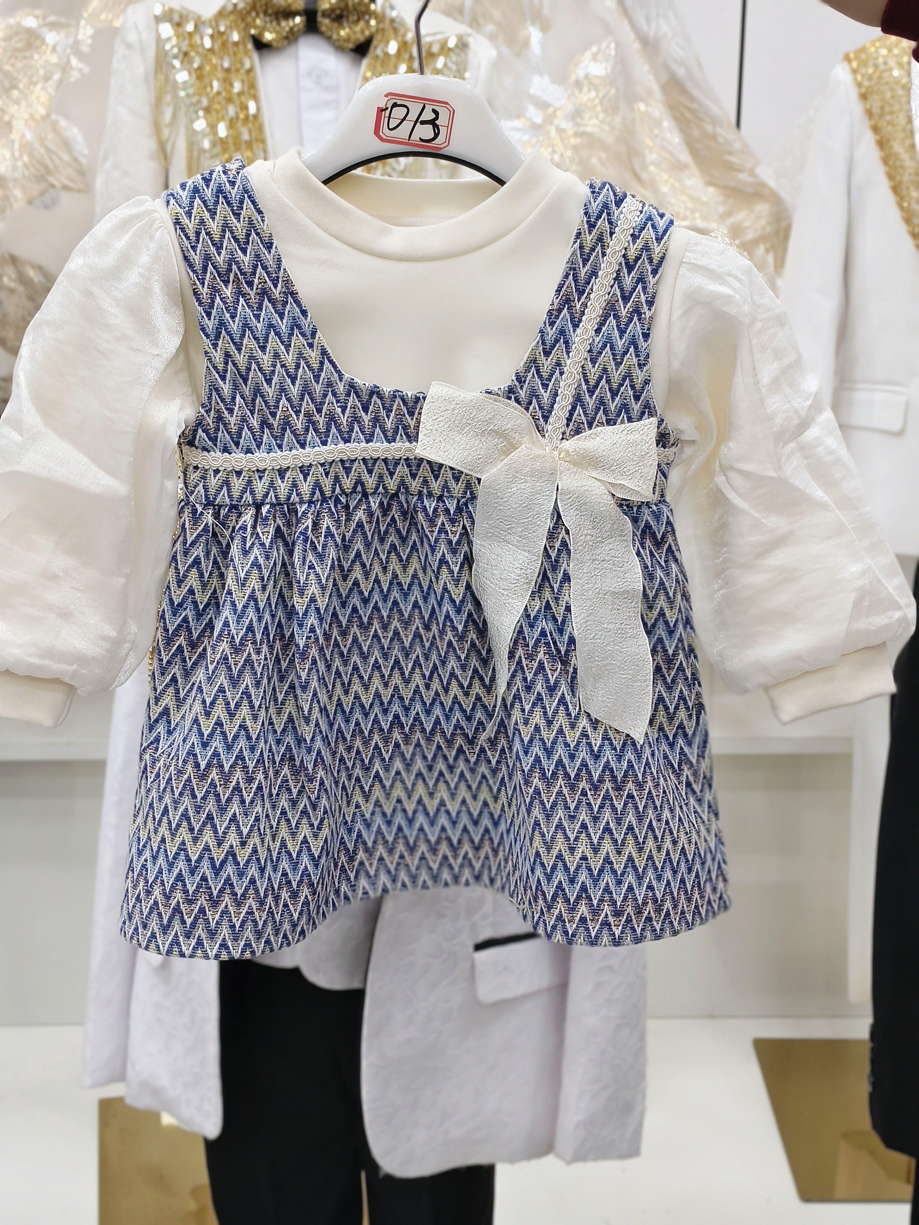 新款儿童小童裙子两件套花裙