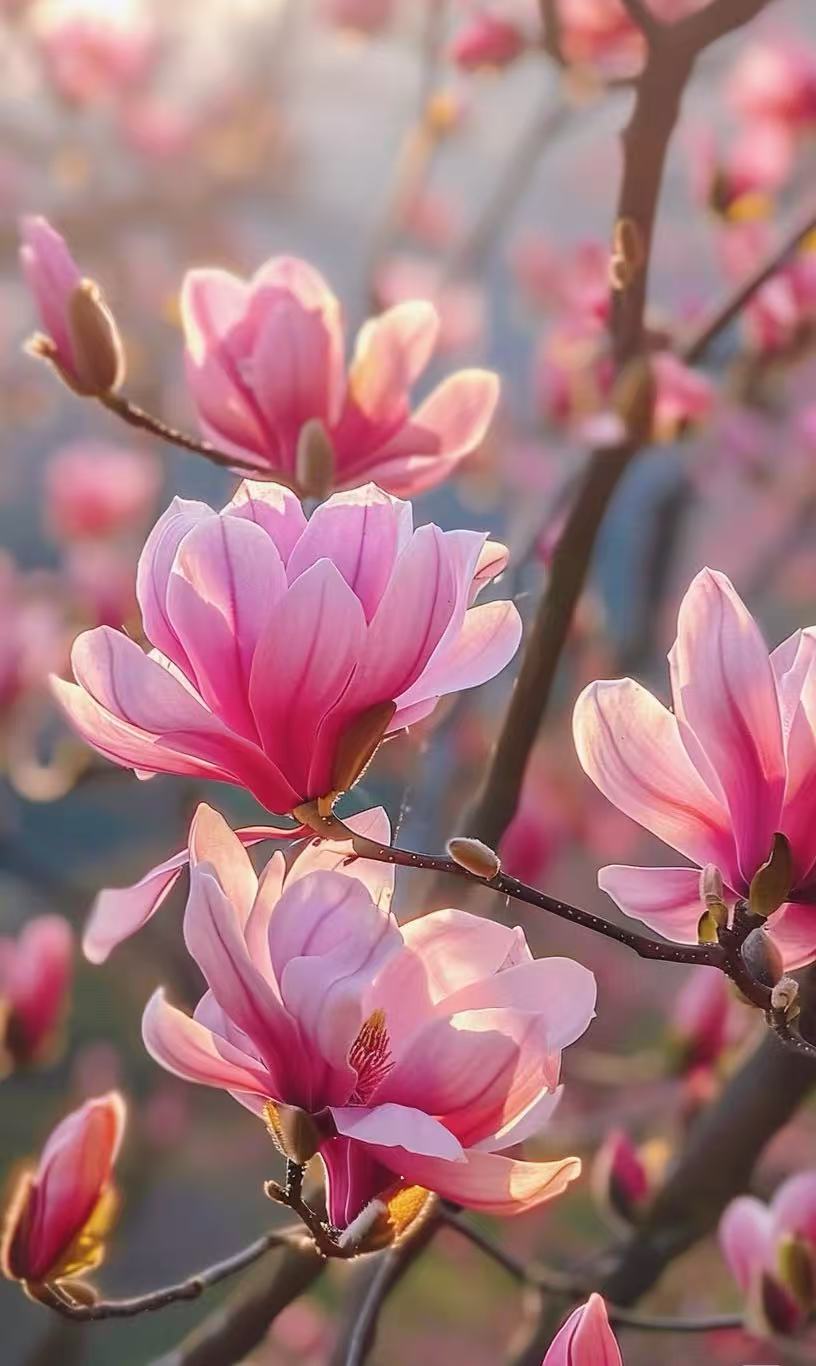 【如意紫玉兰】带花苞带土球嫁接矮化地栽盆栽