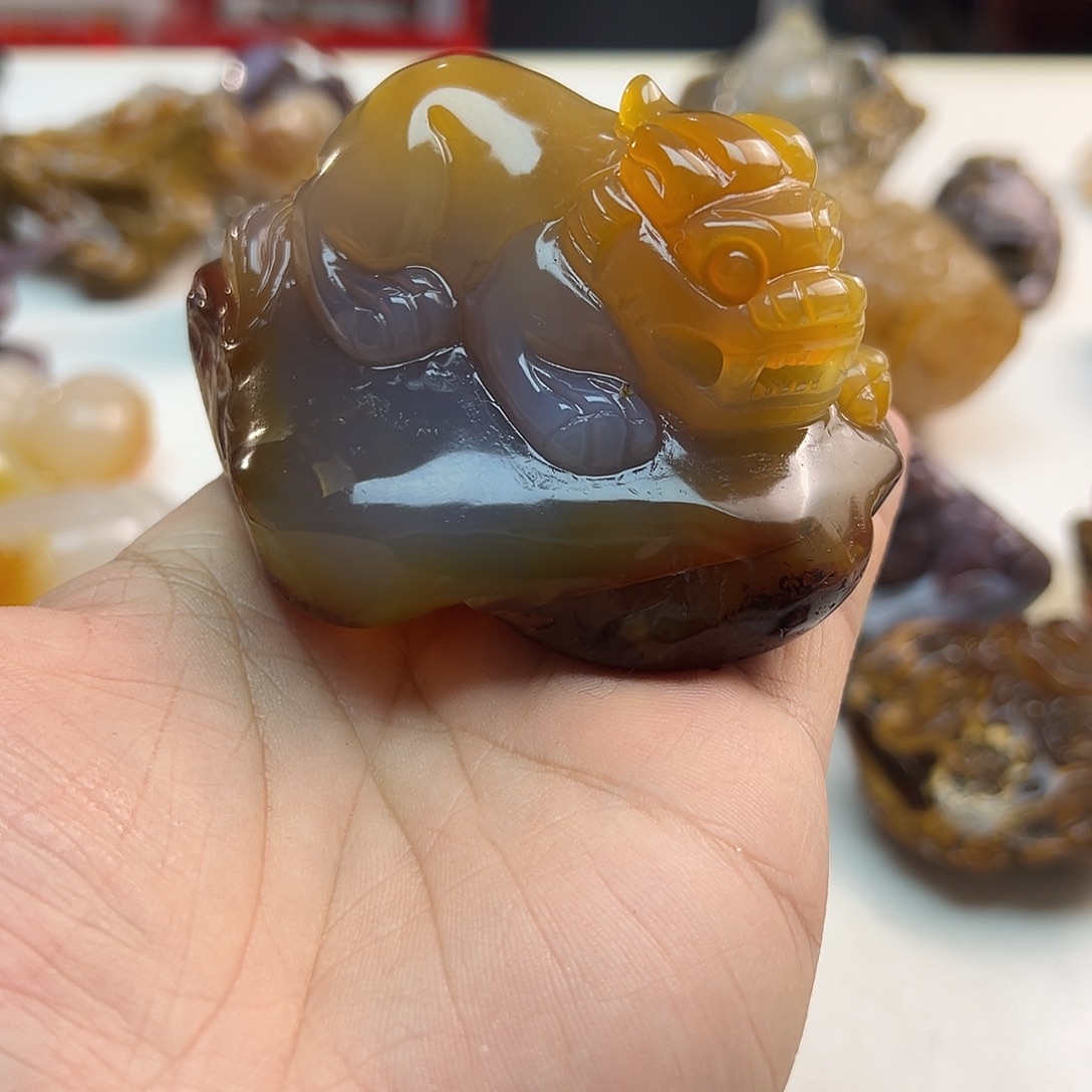 玛瑙/玉髓合金颈饰