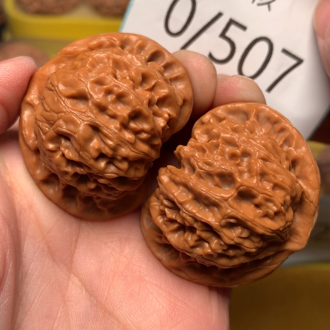文玩核桃把件桃心宫灯42