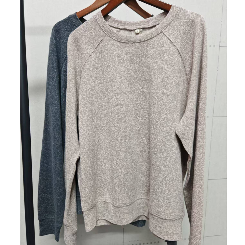 汉麻棉女士色织厚款打底衫